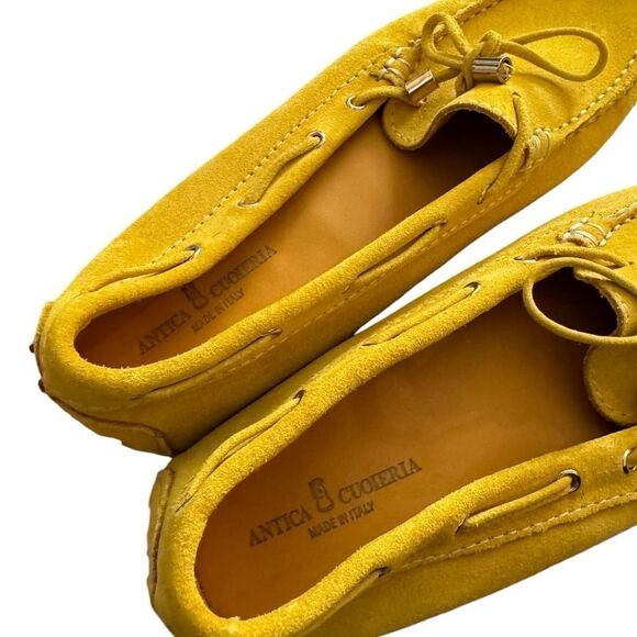 Antica Cuoieria BOW DRIVER LOAFER in yellow 38 - Picture 6 of 8